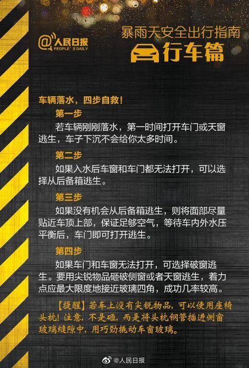 河南最新汛情汇总！全省救援电话和逃生自救指南