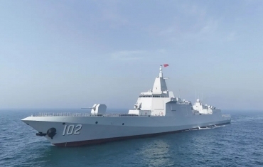 万吨大驱拉萨舰最新画面来了