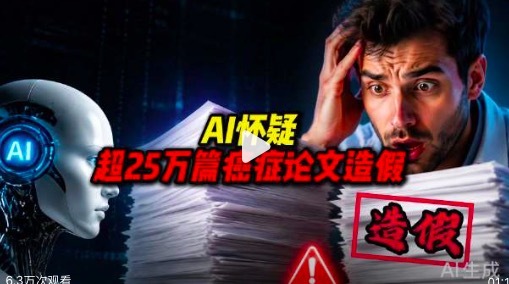 AI怀疑超25万篇癌症论文造假 中国超17万篇论文被AI怀疑造假