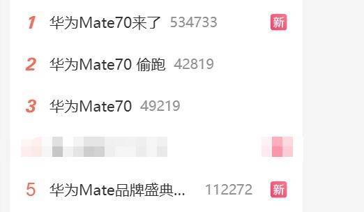 华为Mate70相配钟40万东谈主预订