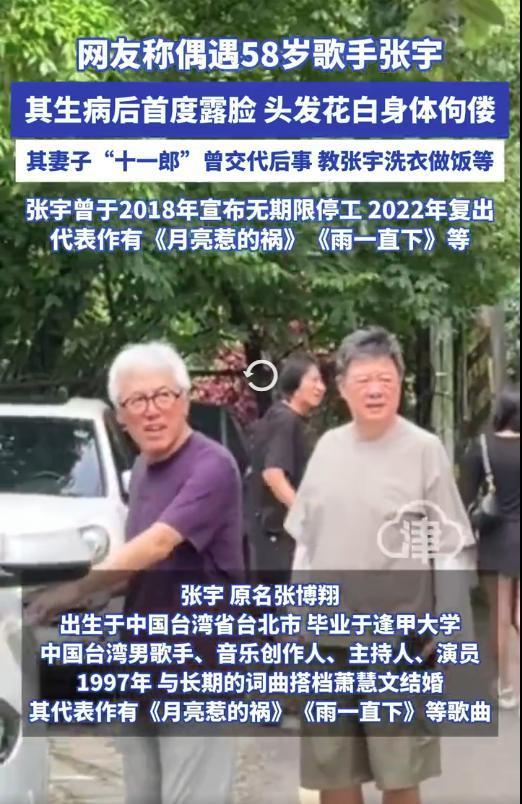 58岁张宇与56岁游鸿明出行被偶遇 老友相聚引感慨
