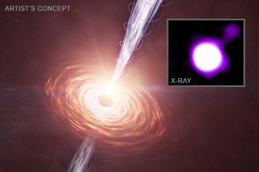 10万亿倍太阳亮度的黑洞喷流被发现 揭示早期宇宙奥秘