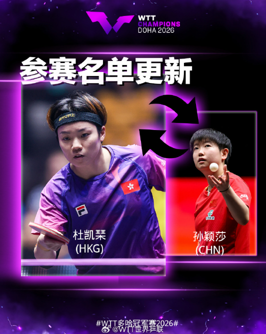 孙颖莎一周退两赛