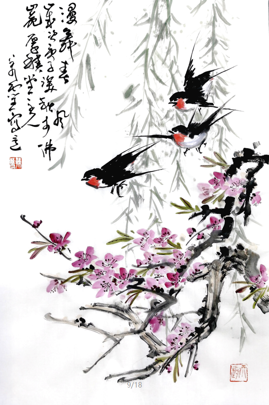 孙万灵花鸟画价格图片