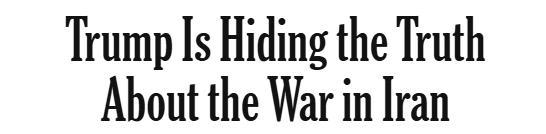 美媒称白宫对伊战争谎言连环翻车