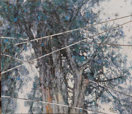 位移的风景张杰绘画创作中的交错观看