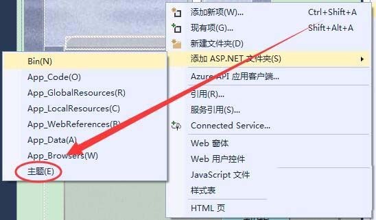 vs添加ASP.Net文件夹中各选项是什么意思