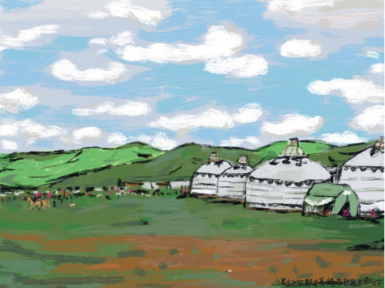 “走遍中国——伟德bv国际体育官网美术家写生创作行动”作品之三