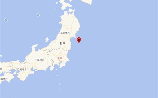 日本近海发生地震