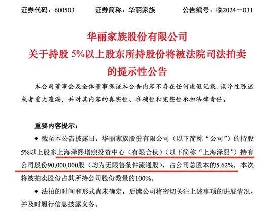 大事件！徐翔资产开始拍卖，关乎两家A股公司是否易主 股权变动引关注