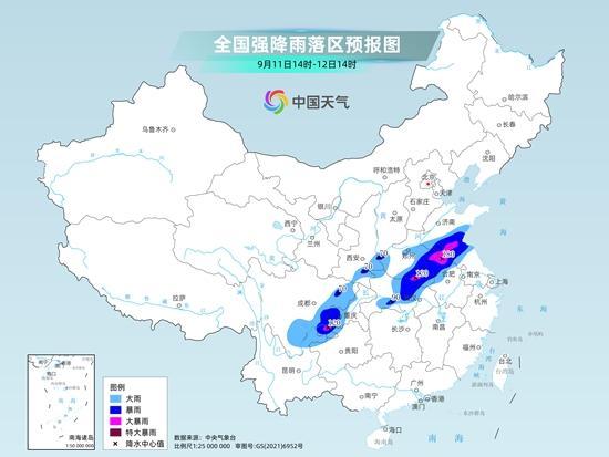 今天黄淮一带的雨会有多强