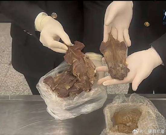 海关查出6只老鼠肉干 旅客：用来吃的 携带违禁品入境被截获