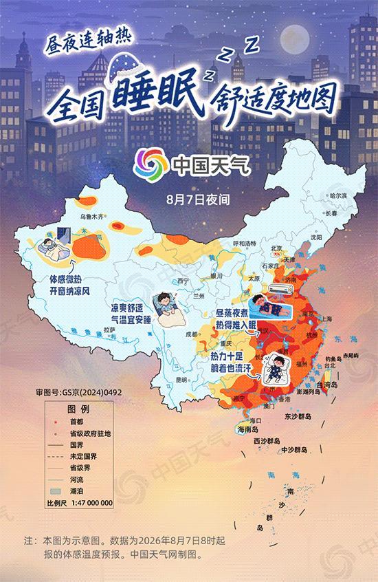 全国睡眠舒适度地图