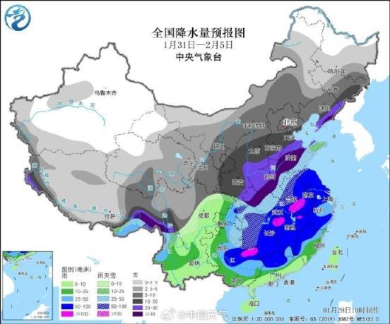 强雨雪冰冻或将影响春运 10省将出现暴雪或大暴雪