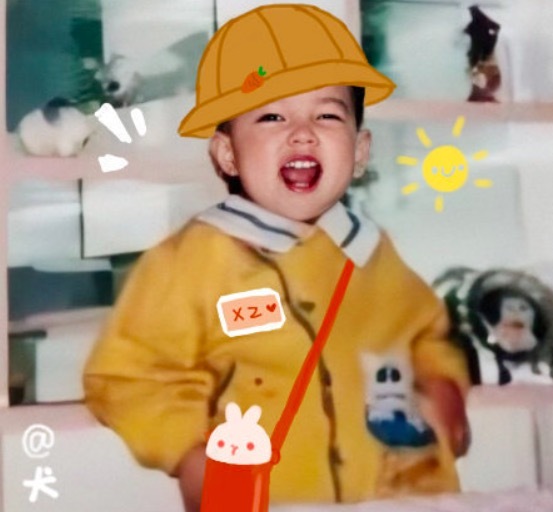 肖战幼儿园时代的相片 网友称为“自带焦点的小萌娃”