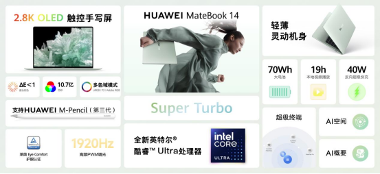 华为新款MateBook 14笔记本发布