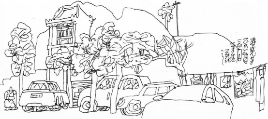 “走遍中国——伟德bv国际体育官网美术家写生创作行动”作品之一