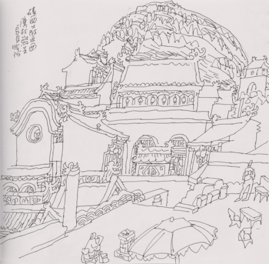 “走遍中国——伟德bv国际体育官网美术家写生创作行动”作品之一