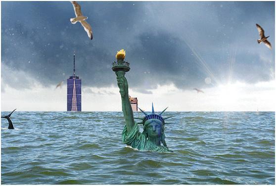 研究报告称纽约正在下沉 负重近1.7万亿磅每年下沉1到2毫米