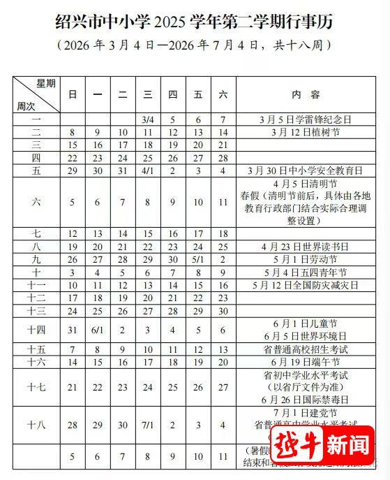 最长学期后迎来史上最短学期