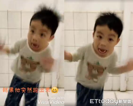 妈妈偷录孩子楼道唱歌 腿软扶墙