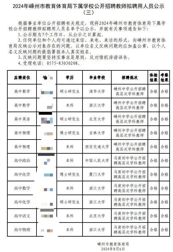 清北博士入职县级中学房补105万