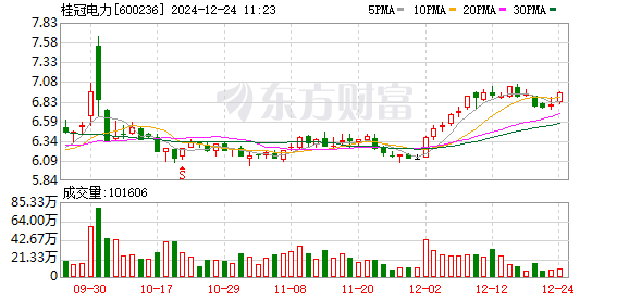 长江电力年内再次增持，桂冠电力高开高走涨超2%