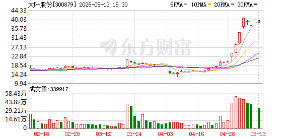 一季度净利猛增股价四天翻倍 大叶股份季报披露前夕推股权激励遭疑