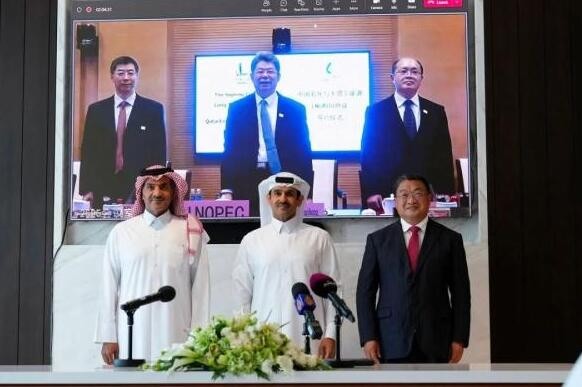 中国与卡塔尔能源公司签超级大单