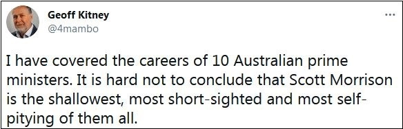 澳总理莫里森威胁记者：调查国会性丑闻，得小心