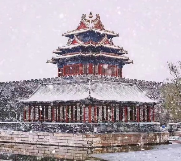 故宫不负期待已落雪 现场旅客直呼“考弃取弃拉满”