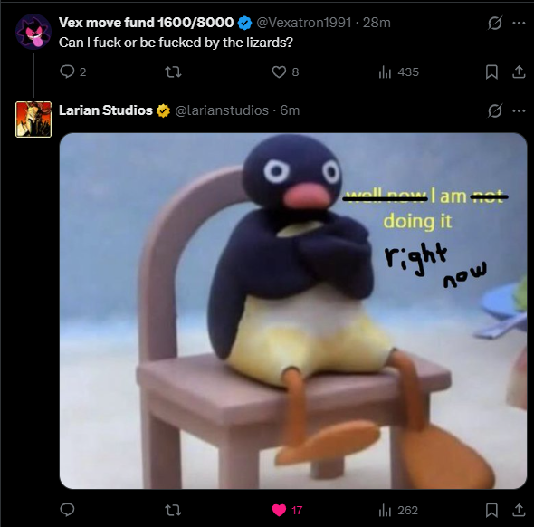 新《神界》能否和蜥蜴人发生性关系?拉瑞安:正在做