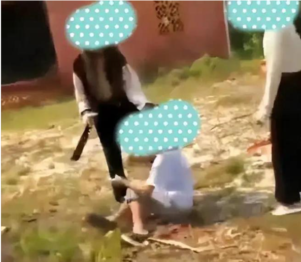 女生被逼下跪遭围殴 当地教育局回应：已介入处理