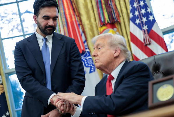 全好意思傻眼！特朗普见“社会目标者”马姆达尼，两东说念主竟“化战斗为财宝”