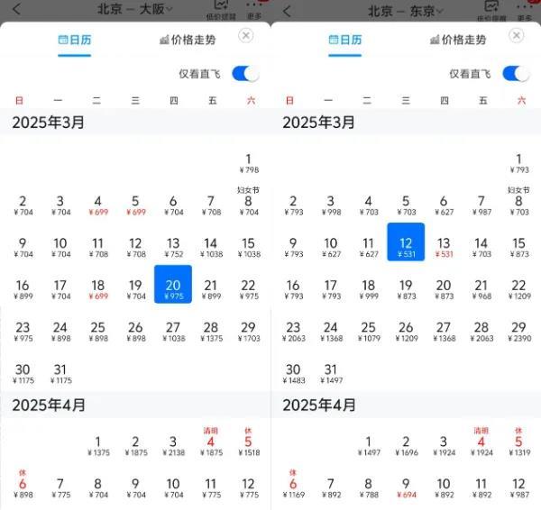 赴日航班涨价，最高超300%！各大航司密集布局“樱花季”