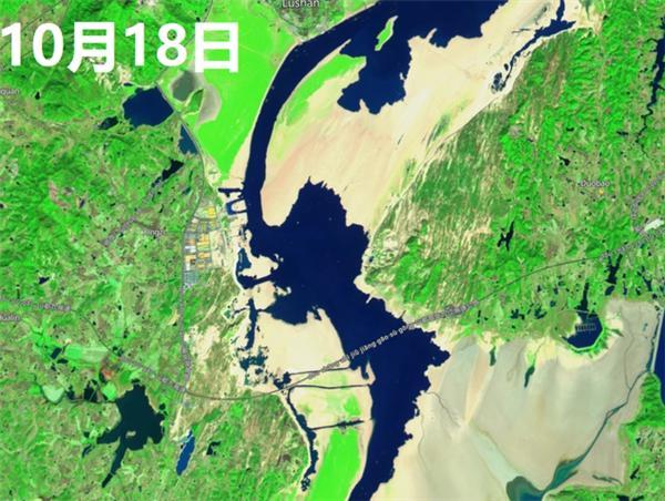 鄱阳湖恢复扩大 太空卫星可见 比历史同期偏小70%