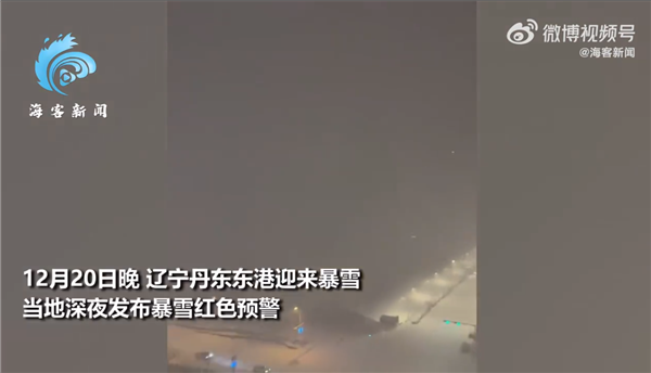 辽宁网友拍到少见“雷打雪”现象：下雪天雷声响彻天际 震耳欲聋