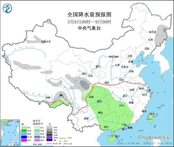 多地气温继续下跌，未来一周这些地方降水频繁