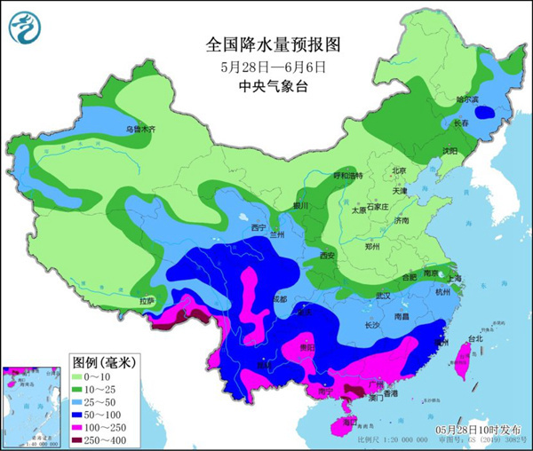 华南地区未来一周每天一场雨 局地还有暴雨大暴雨