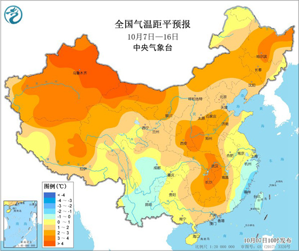 冷空气难挡升温趋势！未来十天气温预报图一片暖色