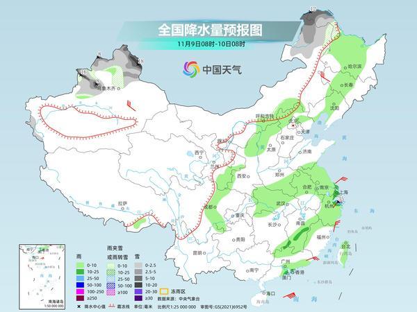 新疆局地有强降雪 阿勒泰山区需警惕不利影响