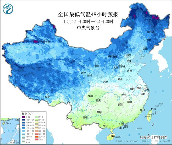 一九冷如三九 从南到北多地气温将持续刷新低