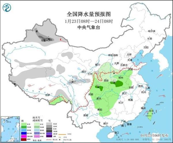 寒潮雨雪将影响我国大部 多地有暴雪 气温骤降需防范