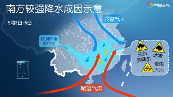 明起南方降雨再度增多