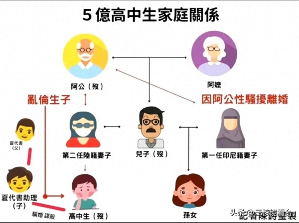 臺灣高中生登記結婚數小時后墜樓身亡,，曾繼承5億遺產,，其母控告對方謀財害命 司法公信力遭質疑