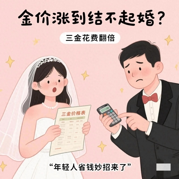 年輕人開始租三金結(jié)婚
