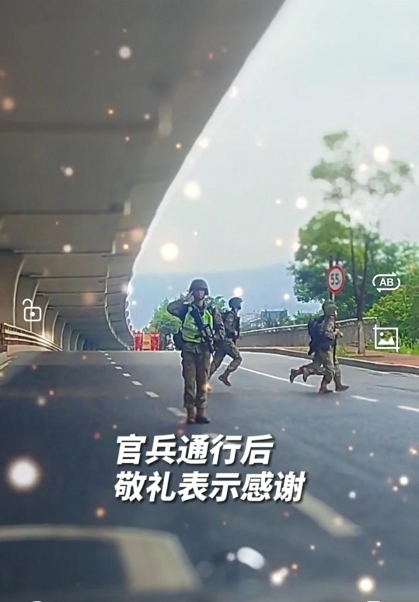 暖心一幕上演！游客礼让官兵过马路获敬礼致谢