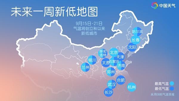 冷空气已启程 降温可直达南方 北方多地气温创新低