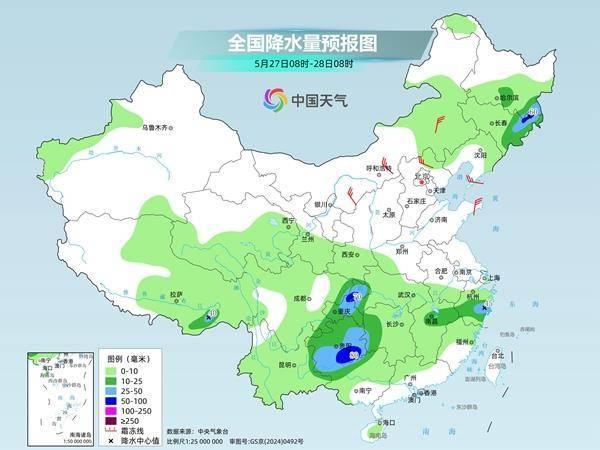 本轮强降雨主阵地涉及6省 需警惕次生灾害