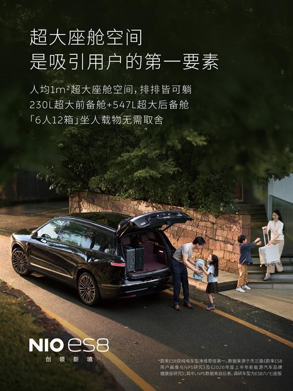 8成以上用户愿意帮李斌卖车 蔚来ES8口碑爆棚